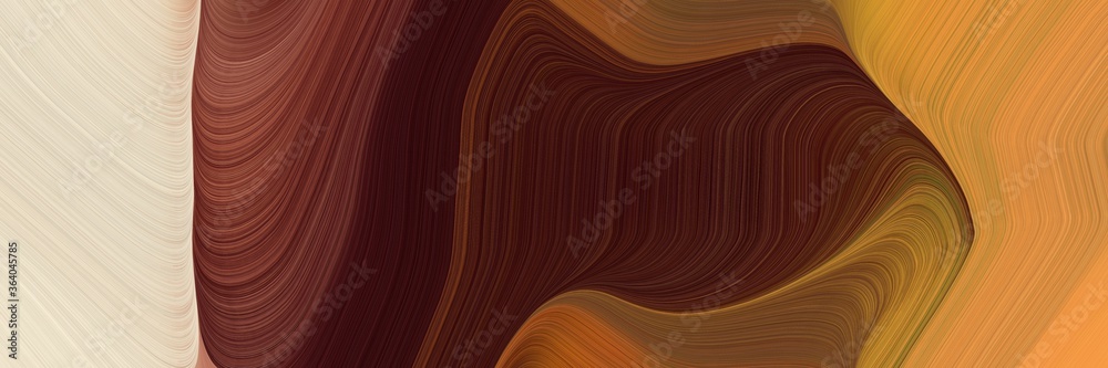 Aufkleber dynamic decorative waves header design with dark red, peru and wheat colors. can be used as header o