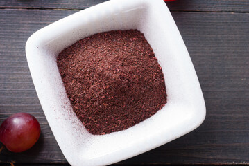 dried grape seed extract, beauty product and food ingredient