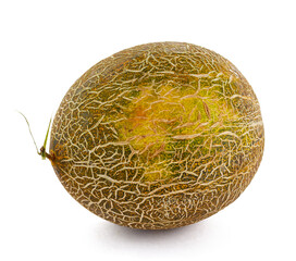 Fresh honeydew melon isolated on white background