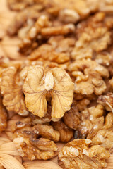 close up of walnuts