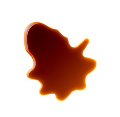 drops of soy sauce isolated on a white background