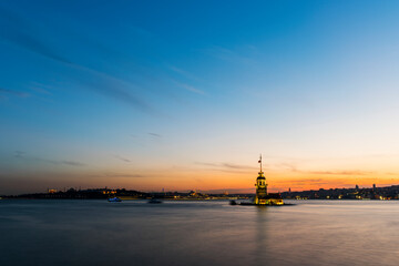 Romantic Istanbul Sunset Landscape.