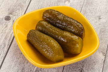 Pickled homemade cucumbers