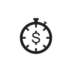 time is money icon , business and finance icon