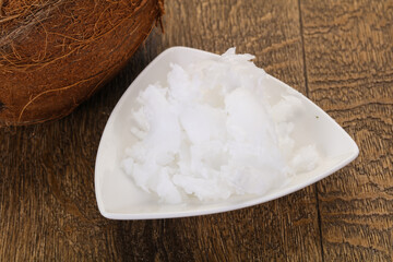 Dietary Coconut oil in the bowl