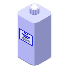 Antiseptic bottle icon. Isometric of antiseptic bottle vector icon for web design isolated on white background