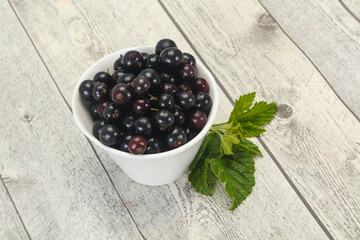 Fresh ripe sweet black currant