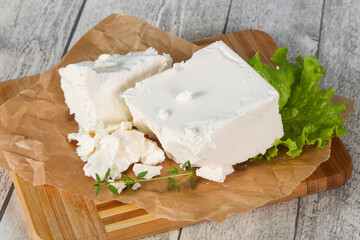 Greek traditional Feta soft cheese