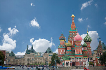 Obraz premium Saint Basil Cathedral in Moscow, Russia