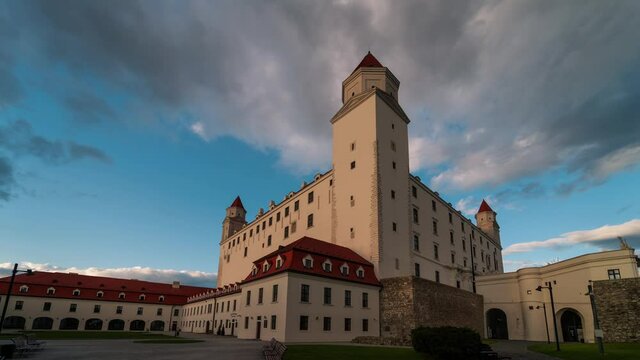 Bratislava Slovakia Slavin Memorial Hyperlapse 4K