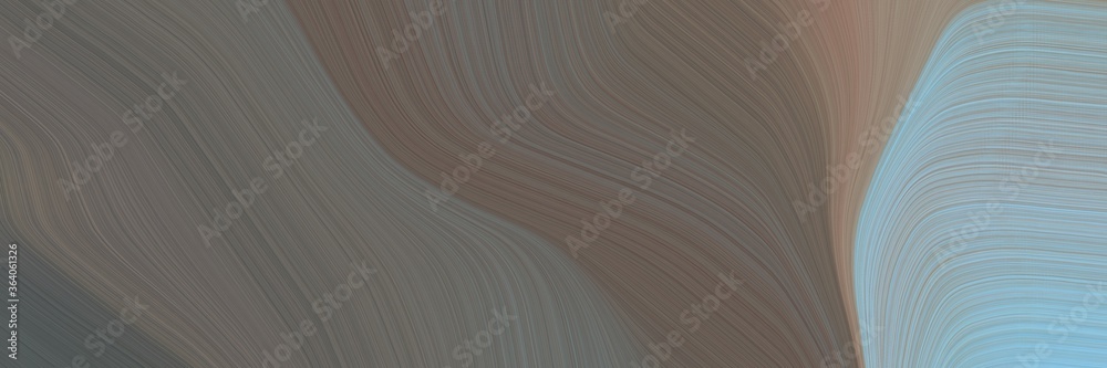 Fototapete abstract modern designed horizontal banner with dim gray, pastel blue and dark gray colors. fluid cu