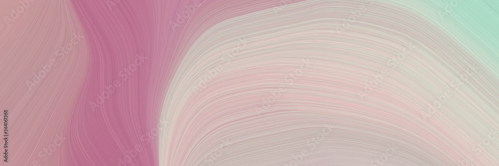 Aufkleber abstract decorative designed horizontal banner with silver, rosy brown and light gray colors. fluid 