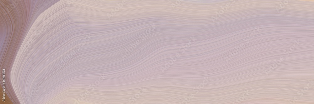 Leinwandbilder abstract flowing header with silver, pastel brown and gray gray colors. fluid curved lines with dyna