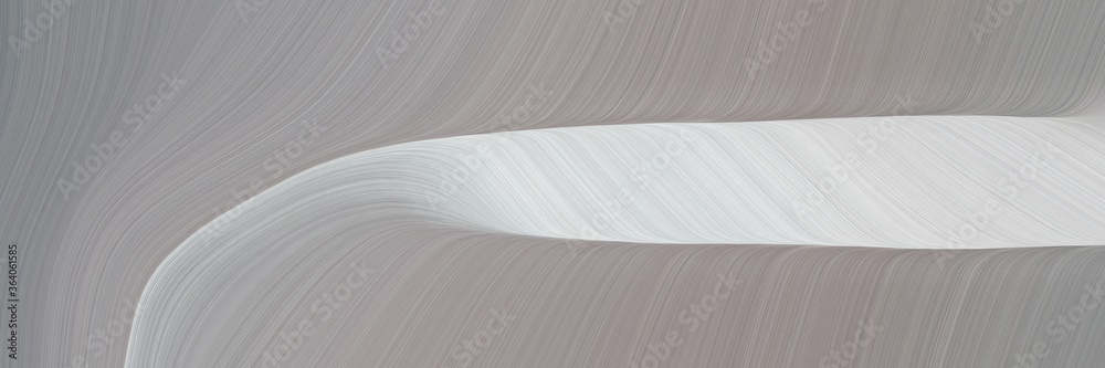 Poster abstract flowing banner design with dark gray, light gray and pastel gray colors. fluid curved flowi