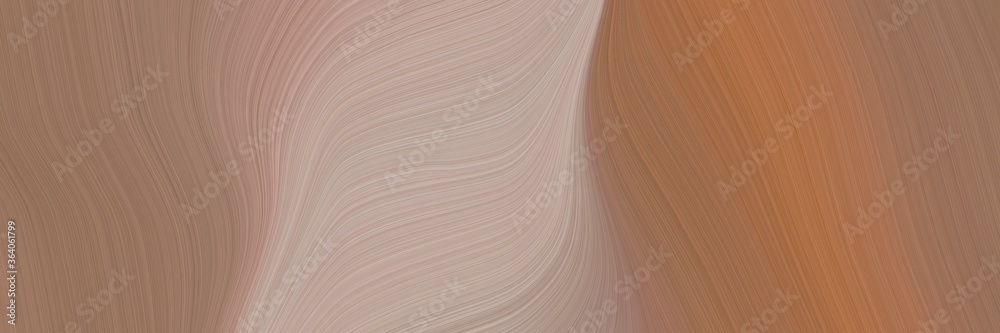 Leinwandbilder abstract decorative header design with pastel brown, dark gray and rosy brown colors. fluid curved l