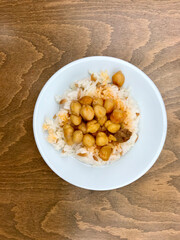 Turkish Rice Pilav / Pilaf with Chickpeas.