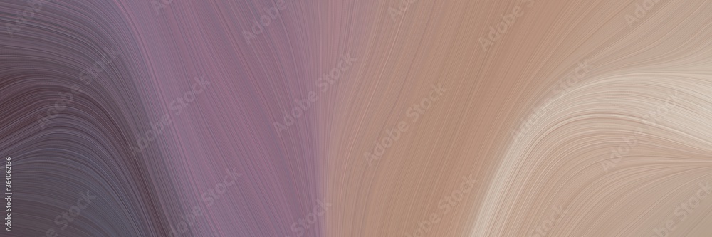 Aufkleber abstract colorful header design with rosy brown, dim gray and old mauve colors. fluid curved lines with dynamic flowing waves and curves for poster or canvas