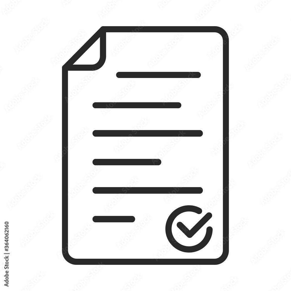 Canvas Prints vector checklist icon isolated.