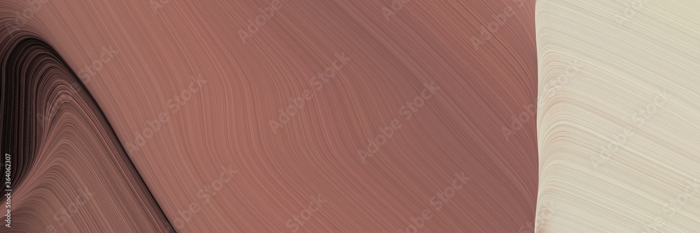 Fototapete abstract modern designed horizontal header with pastel brown, pastel gray and very dark pink colors.