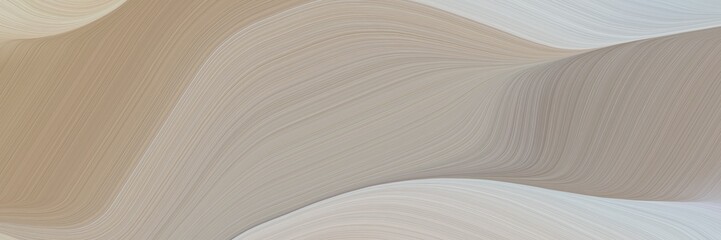 abstract dynamic header design with rosy brown, light gray and silver colors. fluid curved flowing waves and curves for poster or canvas
