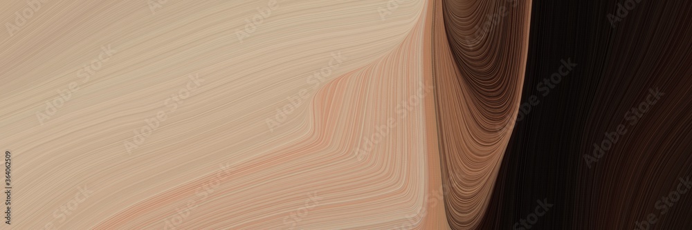 Aufkleber abstract decorative header with tan, very dark pink and old mauve colors. fluid curved flowing waves