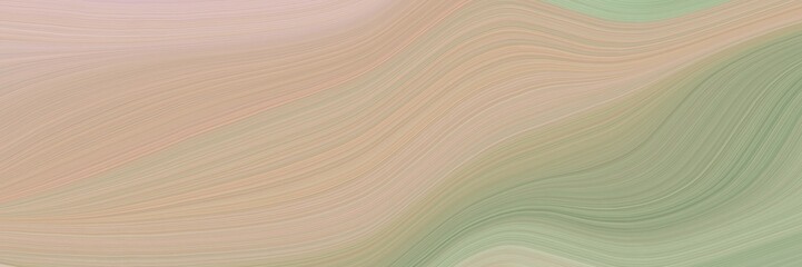 abstract surreal header with tan, dark sea green and pastel gray colors. fluid curved lines with dynamic flowing waves and curves for poster or canvas