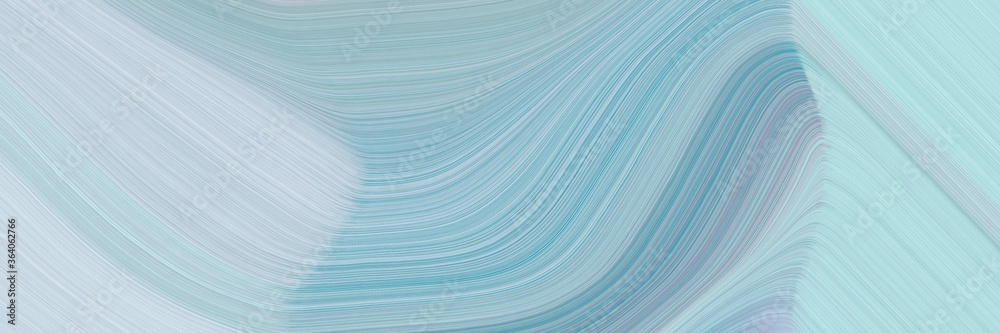Poster abstract modern horizontal banner with light steel blue, pastel blue and cadet blue colors. fluid cu