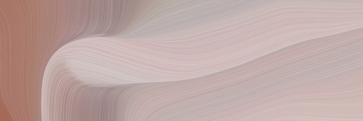 abstract moving header with silver, antique fuchsia and rosy brown colors. fluid curved flowing waves and curves for poster or canvas
