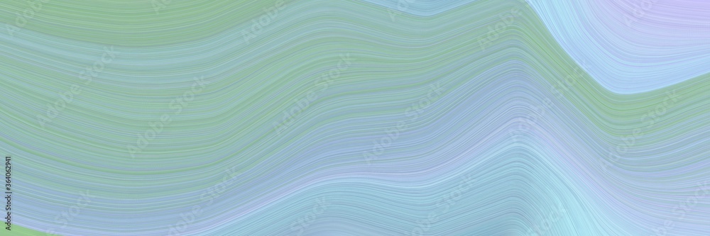 Poster abstract artistic header design with ash gray, light blue and lavender blue colors. fluid curved flo