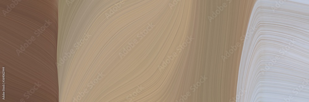 Aufkleber abstract colorful horizontal header with rosy brown, silver and old mauve colors. fluid curved lines with dynamic flowing waves and curves for poster or canvas