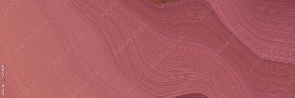 Poster abstract artistic banner design with moderate red, indian red and dark moderate pink colors. fluid curved lines with dynamic flowing waves and curves for poster or canvas