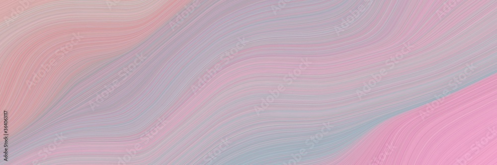 Poster abstract moving header with pastel purple, pastel magenta and dark gray colors. fluid curved lines with dynamic flowing waves and curves for poster or canvas