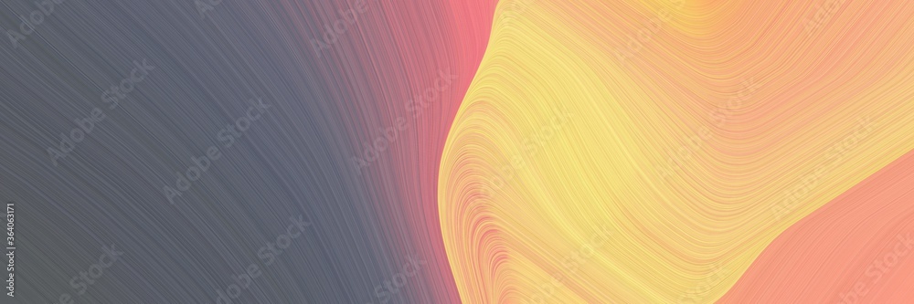 Poster abstract colorful designed horizontal banner with burly wood, dim gray and rosy brown colors. fluid 