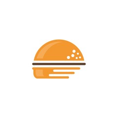 Fast Burger Logo design template, Burger bakery logo design vector
