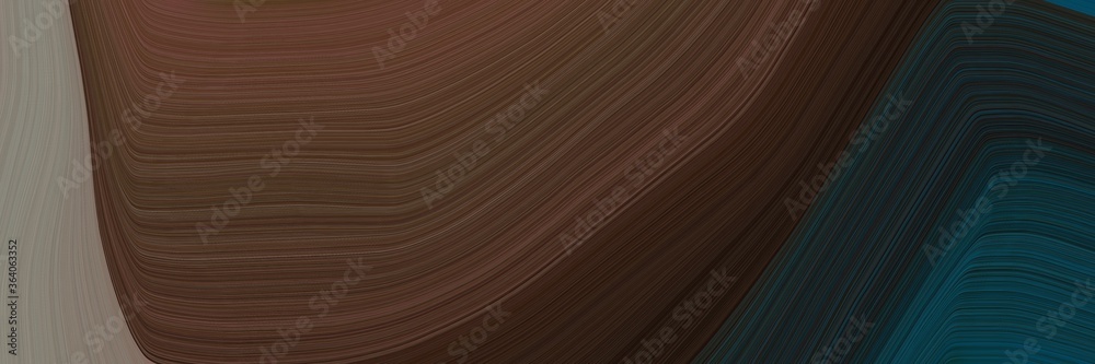 Aufkleber abstract artistic designed horizontal header with very dark blue, very dark pink and gray gray colors. fluid curved lines with dynamic flowing waves and curves for poster or canvas