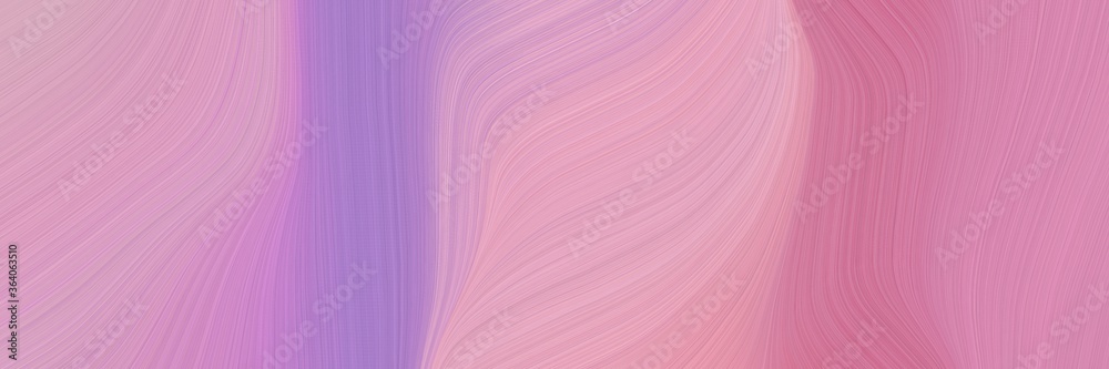 Poster abstract dynamic designed horizontal banner with pastel violet, medium purple and pale violet red co