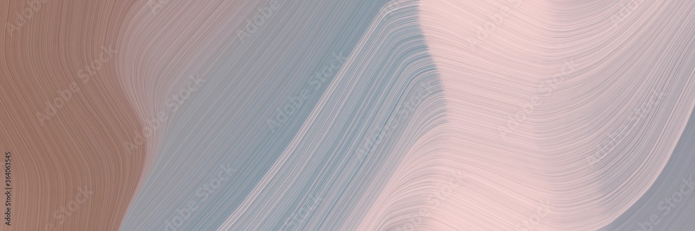 Aufkleber abstract colorful designed horizontal header with dark gray, pastel brown and baby pink colors. flui