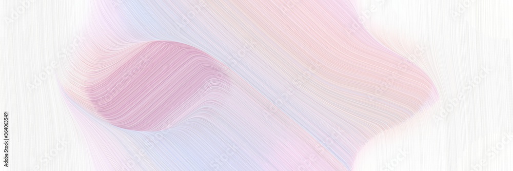 Poster abstract surreal horizontal header with lavender, white smoke and pastel violet colors. fluid curved