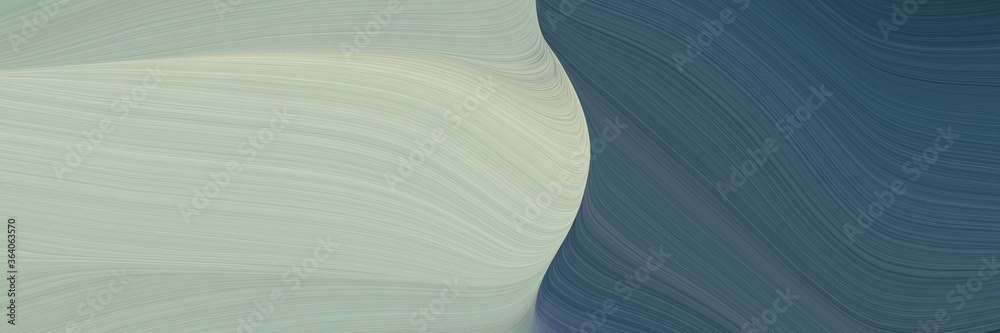 Poster abstract dynamic header with dark slate gray, ash gray and dim gray colors. fluid curved lines with dynamic flowing waves and curves for poster or canvas