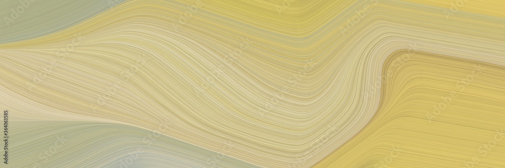 Aufkleber abstract modern designed horizontal header with tan, wheat and dark sea green colors. fluid curved f