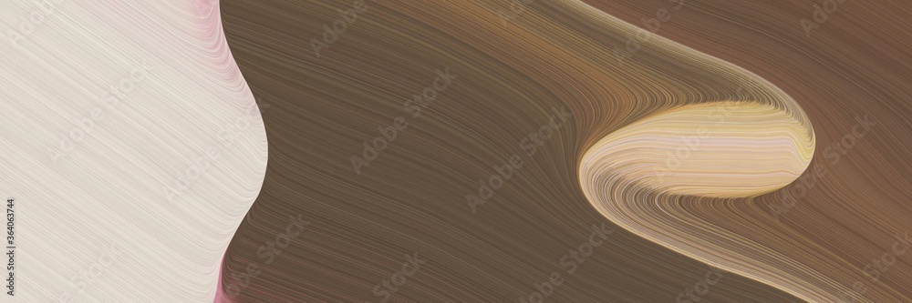 Poster abstract surreal header with light gray, old mauve and tan colors. fluid curved flowing waves and curves for poster or canvas