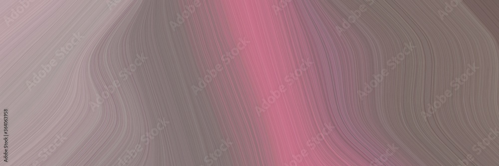 Leinwandbilder abstract moving designed horizontal header with gray gray, dark gray and rosy brown colors. fluid cu