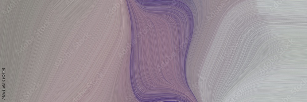 Leinwandbilder abstract moving designed horizontal banner with gray gray, rosy brown and silver colors. fluid curve