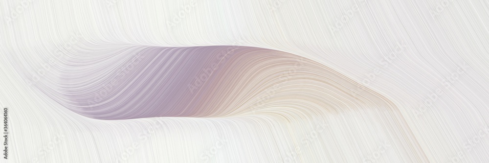 Poster abstract flowing designed horizontal banner with linen, pastel purple and dark gray colors. fluid cu