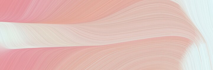 abstract decorative header with baby pink, lavender and dark salmon colors. fluid curved lines with dynamic flowing waves and curves for poster or canvas