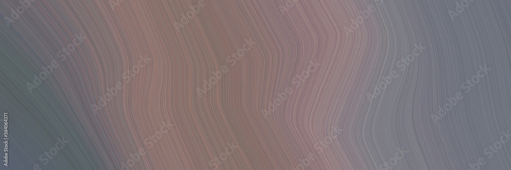 Poster abstract decorative banner design with old lavender, gray gray and dim gray colors. fluid curved flo