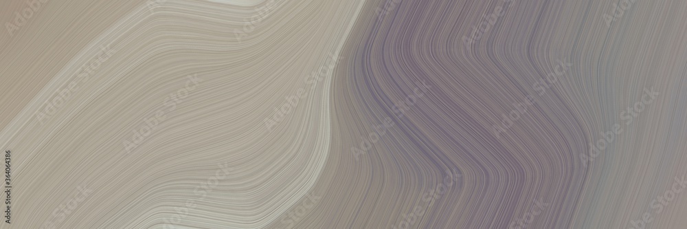 Leinwandbilder abstract modern header design with gray gray, silver and ash gray colors. fluid curved lines with dynamic flowing waves and curves for poster or canvas