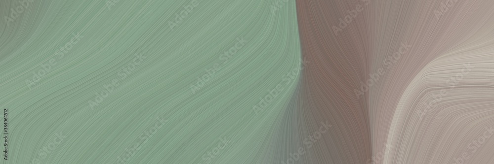 Fototapete abstract modern designed horizontal header with gray gray, dark gray and pastel brown colors. fluid 