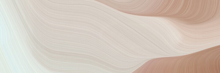 abstract modern header with pastel gray, rosy brown and honeydew colors. fluid curved flowing waves and curves for poster or canvas