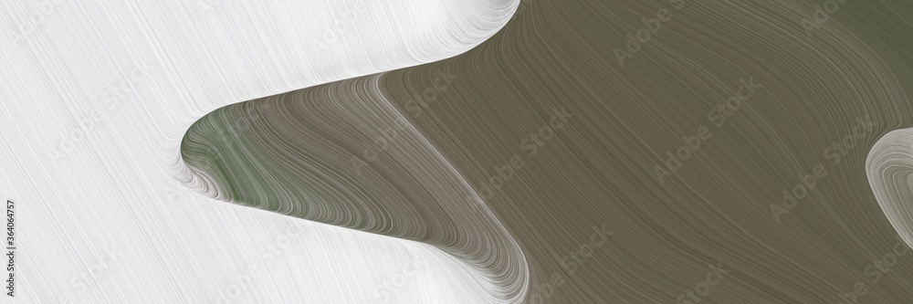 Poster abstract dynamic banner with dim gray, lavender and dark gray colors. fluid curved flowing waves and curves for poster or canvas